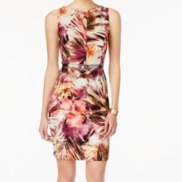 connected apparel Dresses & Skirts - #243 Connected Apparel Tropical Sheath Dress
